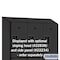 Salsbury Industries 3 Tier Designer Locker, 54"Wx76"Hx18"D, 9 Door, Black 18-23368BLK - alternate 8
